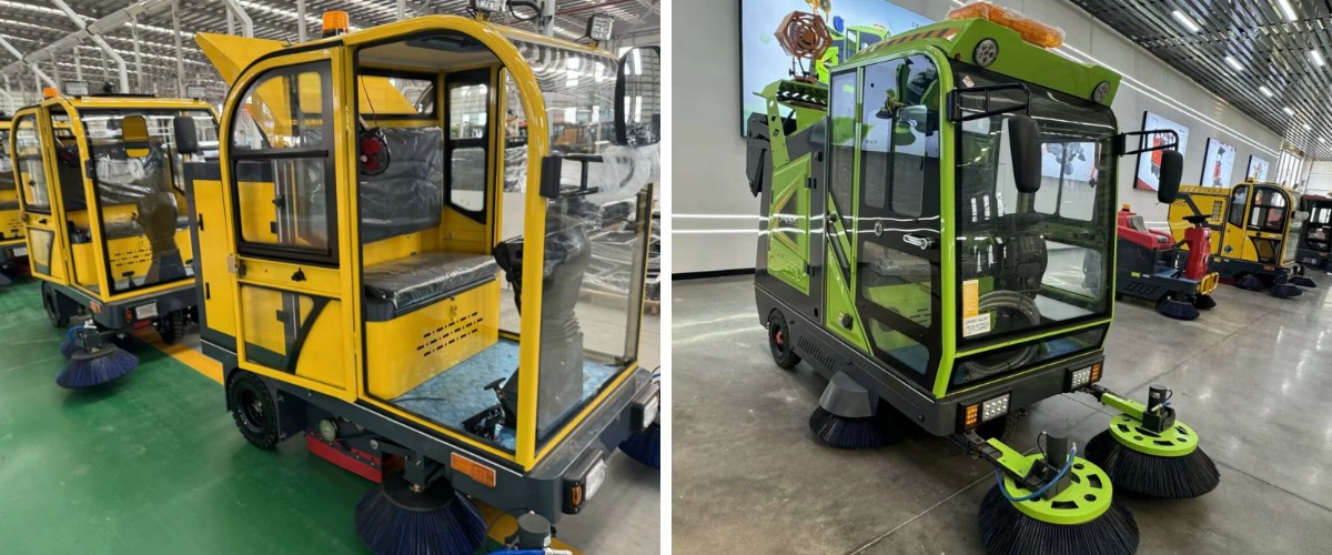 Visitas de clientes africanos para demonstração de varredora portátil no local Visitas de clientes africanos para demonstração de varredora portátil no local