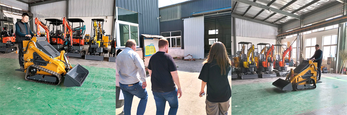 Cliente brasileiro visita fábrica de máquinas pesadas de Kereide e assina contrato de compra de minicarregadora de rastos